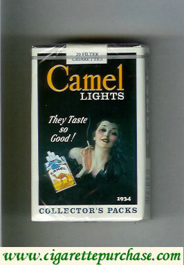 Camel Collectors Packs 1934 Lights cigarettes soft box